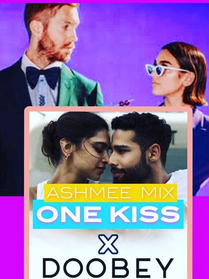 Here is the artwork for my mix of "Doobey" from the movie Gehraiyaan and Dua Lipa's "One Kiss". This fusion combines a soulful Hindi track with an upbeat international pop song for a unique sound.