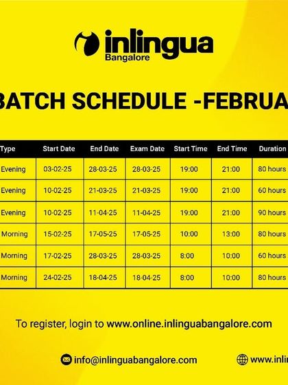 Inlingua - Individual Language Courses Find Your Batch: Upcoming Schedules photo 9