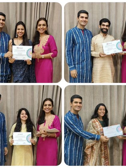 Graduates from our January to May 200-hour YTTC batch in Mumbai, celebrating their achievement.