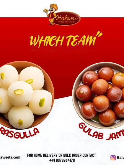 Which team are you on, Rasgulla or Gulab Jamun? I make both classics to perfection, so you never have to choose.