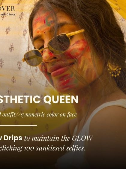For the aesthetic queen who loves her sun-kissed selfies, our Glow Drips help maintain that perfect glow long after the Holi colors have faded. It's the ultimate post-celebration skin treatment.