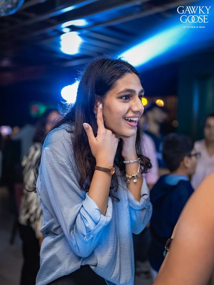 The joy of hearing your favorite track at a Bollywood party. Another great moment from my residency at Gawky Goose.