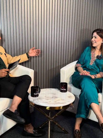 Engaged in a deep and inspiring conversation during my podcast feature. These dialogues are where I can truly break down my philosophy of blending business with spirituality.