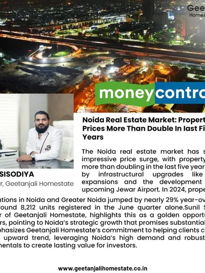This feature in Moneycontrol highlights our analysis of the Noida real estate market, where property prices have more than doubled in five years. We provide clients with this kind of critical data to help them capitalize on high-growth opportunities.