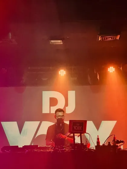 On the decks at Scala in Central London, one of my first major gigs in the city. I use a professional Pioneer setup to ensure the sound is crisp and the beats are powerful, whether it's a club night or a private party.