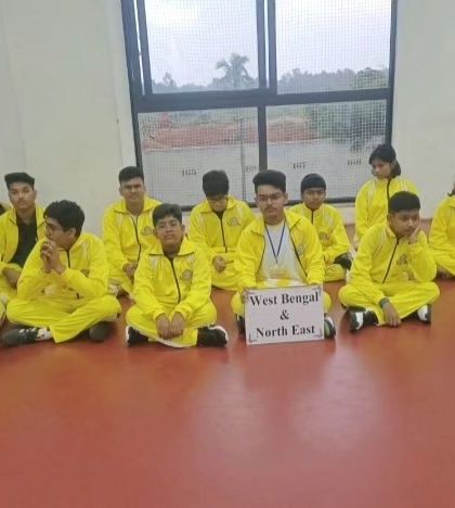 The team from West Bengal & North East, one of the many regional teams that participated in the CISCE School Nationals 2024.