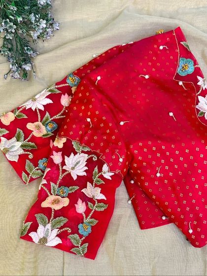 Blouse House by Mahitha Prasad - Custom Blouse Design & Embroidery A Closer Look: The Art of Embroidery photo 47