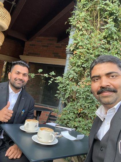 A productive meeting with a colleague. A positive and focused mindset is essential when preparing for complex legal challenges.