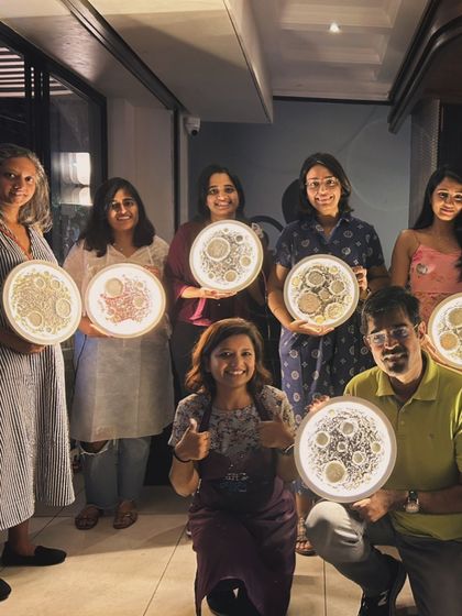 ArtDelight Group - Art Parties & Private Events Glow-in-the-Dark Moon Lamp Workshops photo 17