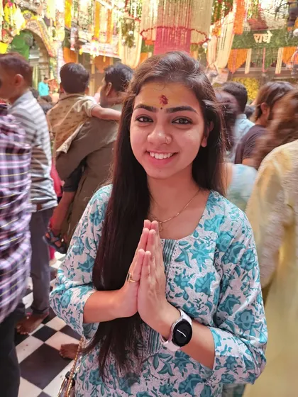 At the Banke Bihari temple in Vrindavan, feeling blessed and at peace. A simple "Jai Shri Radhe" from the bottom of my heart.
