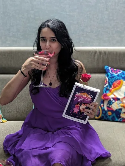 Dressed up to celebrate the release of *Match Me If You Can*. This book has been a dream come true.