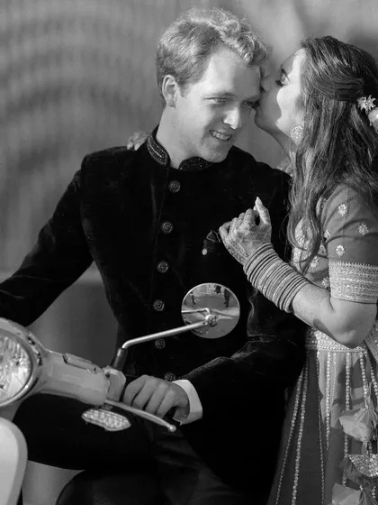A candid, happy moment between the bride and groom. These are the memories that you'll cherish long after the wedding day is over.