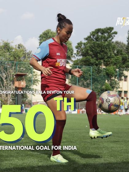 Celebrating Bala Devi's 50th international goal for India. We are honored to work with athletes like her who represent dedication, resilience, and the spirit of breaking boundaries in their sport.