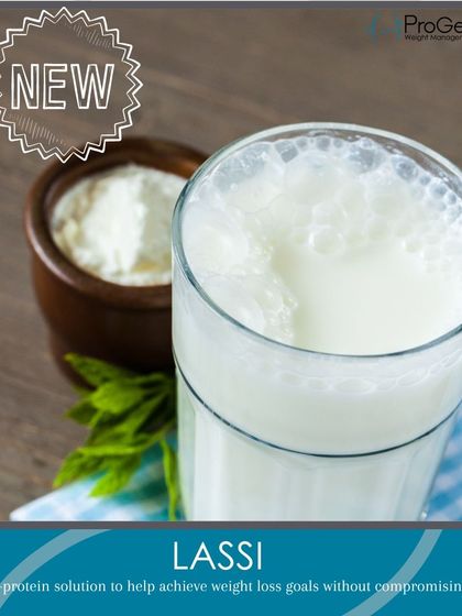 Introducing our new ProGen Lassi. It's a high-protein solution designed to help you achieve your weight loss goals without compromising on the taste you love.