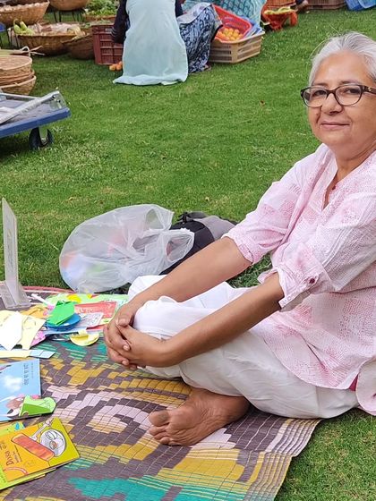 A poster announcing kids' activities like book reading and crafts at the "Kids Kona."