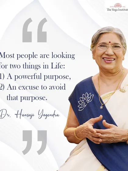 Most people are looking for two things in life: a powerful purpose, and an excuse to avoid that purpose. True growth begins when you stop making excuses.