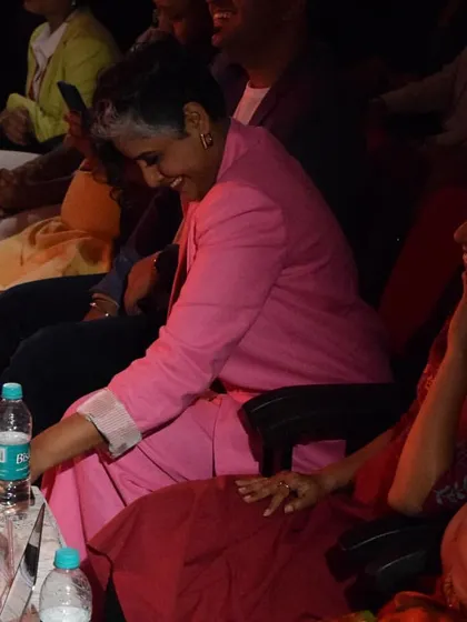 The best reward for any performer is seeing the audience's reaction. This photo shows the smiles and engagement from the front row during my TEDx event, which is always my ultimate goal.