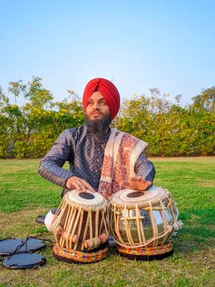 Looking towards the horizon while playing. Music is a journey with no end, always something new to learn and explore.