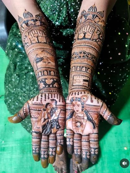 Kanha Mehandi - Bridal Mehndi Custom Storytelling & Portrait Mehndi photo 21