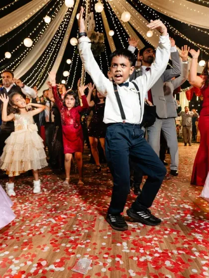 The kids take over the dance floor! Their energy and uninhibited moves always make for the most fun and memorable photos.