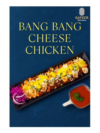 Our Bang Bang Cheese Chicken is an explosion of flavour. Crispy chicken pieces are tossed in a spicy, creamy sauce and topped with cheese for a delightful starter.