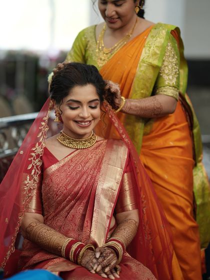 Sneha Kiran - Bridal & Event Makeup Artistry Traditional South Indian Muhurtham Brides photo 16