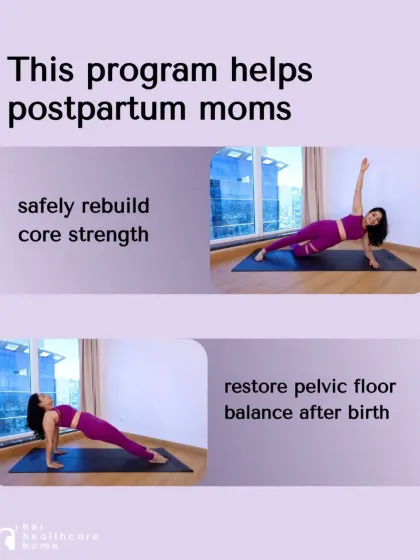 The goal of this program is to help you safely rebuild your core strength and restore balance to your pelvic floor. These are the foundations for feeling like yourself again after birth.
