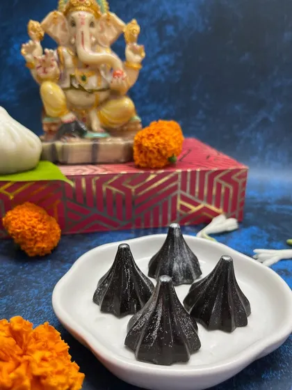 My dark chocolate modaks are simple, elegant, and incredibly delicious. A modern treat for a traditional festival.