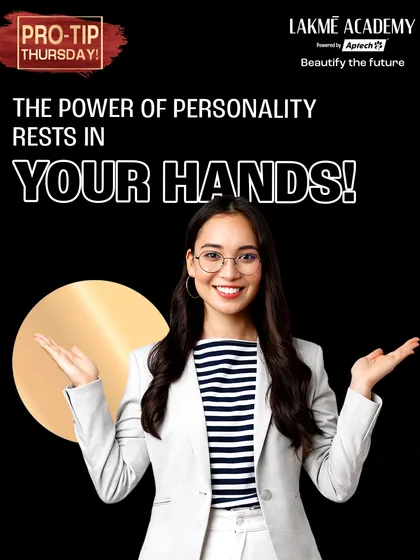 The power of personality rests in your hands. This graphic introduces the importance of body language, a key component of my Personality Development Program.