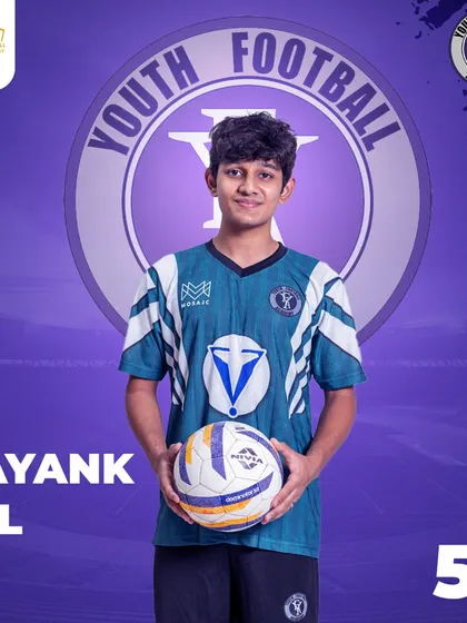 Mayank Pal, player number 55, is another one of our talented athletes ready to compete in the Borivali Football Championship League.