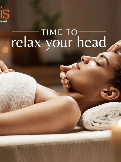 It's time to relax your head. A therapeutic head massage is a key part of our wellness philosophy, offering relaxation and rejuvenation.