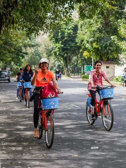 Another shot of two friends enjoying the ride. The smiles on their faces say it all.
