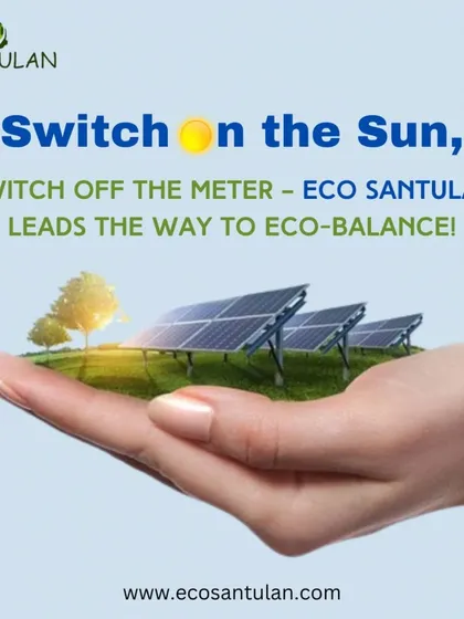 Switch on the sun, switch off the meter. This simple phrase captures the essence of what we do: leading the way to eco-balance through smart energy solutions.