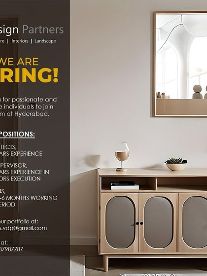 V-Design Partners in Hyderabad is hiring for multiple roles.