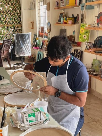 ArtDelight Group - Art Parties & Private Events Glow-in-the-Dark Moon Lamp Workshops photo 25