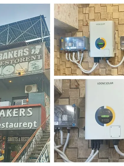 We helped M.K. Bakers in Sultanpur take control of their high electricity costs by installing this 20kW On-Grid Solar System. This setup powers their kitchen equipment, refrigeration, and lighting, ensuring their business runs on clean, cost-effective energy without interruption.
