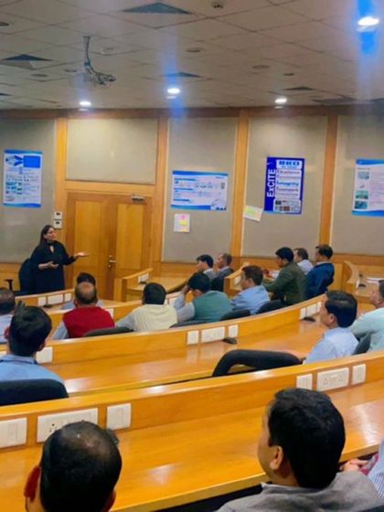 Addressing a mixed group of employees. POSH training is for everyone, as creating a safe environment is a shared responsibility.