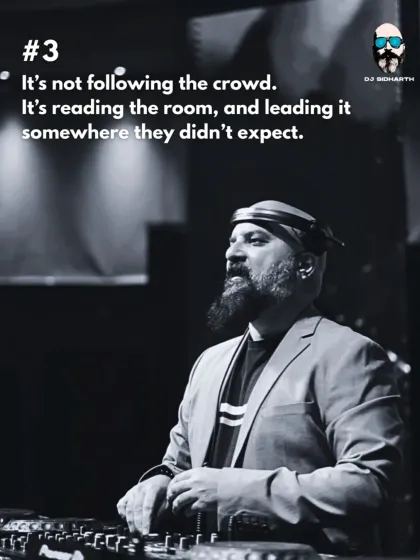 It's not about following the crowd. It's about reading the room and leading it somewhere they didn't expect.