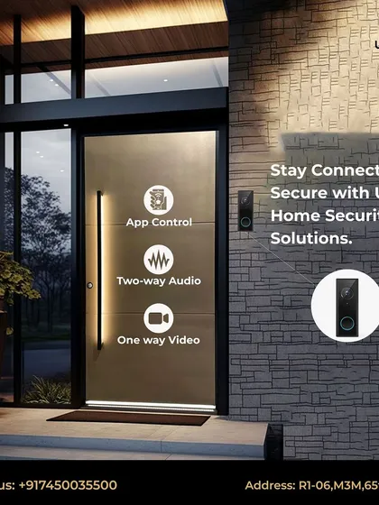 Stay connected and secure with my smart video doorbell solutions. Featuring app control, two-way audio, and one-way video, you can see and speak to visitors at your door from anywhere.
