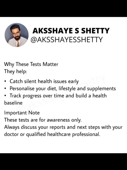 Understanding your blood test results can help you personalize your diet and lifestyle. This guide covers key tests for liver, kidney, thyroid, and hormonal health, as well as markers for inflammation and vitamin deficiencies.