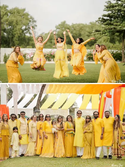 More moments from our colorful Haldi and Mehendi events, capturing the joy, laughter, and beautiful details.