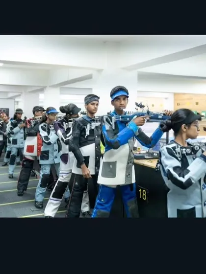 This is what a typical day on the range looks like. Our athletes, fully equipped in professional shooting gear, engage in disciplined practice sessions, preparing for state, national, and international competitions.