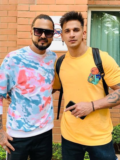 Sharing a moment with Prince Narula of MTV Roadies fame during a celebrity Mirchi Night in Bangalore. It's always fun to party with fellow entertainers.