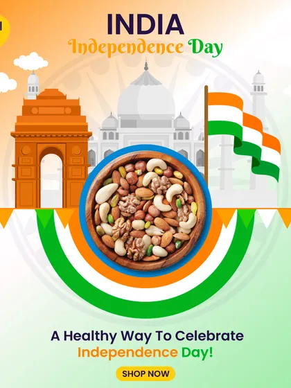 A healthy way to celebrate Independence Day. This image combines national landmarks with a bowl of my nutritious mixed nuts.