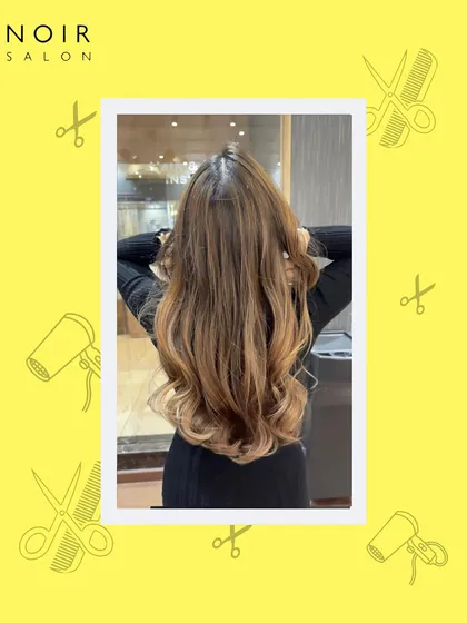 An incredible hair transformation featuring long, flowing locks with a beautiful colour blend. This is the kind of hair that makes you feel powerful and ready to own the moment.