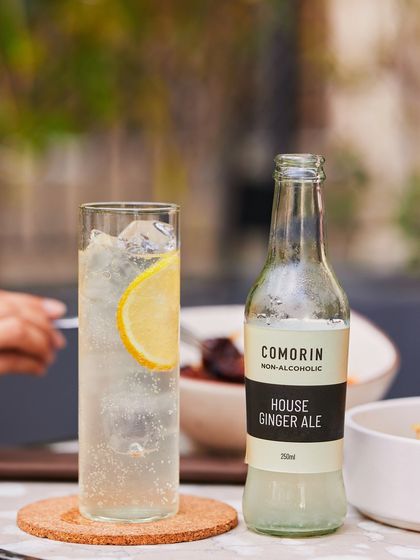 A refreshing glass of our house-made ginger ale. It's crafted in our flavour lab to be the perfect balance of spicy, sweet, and bubbly.