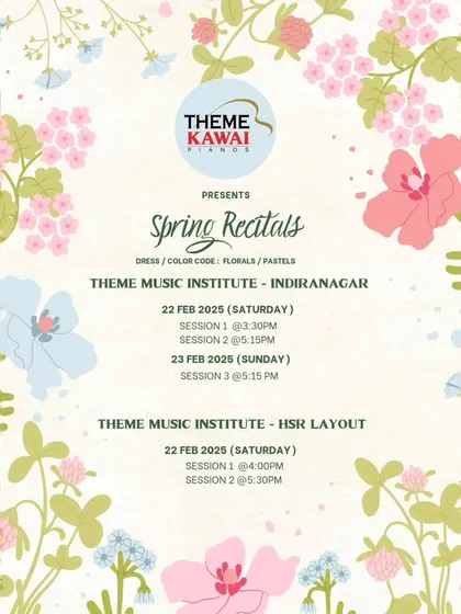 Announcing our Spring Recital weekend. These events are a highlight of our calendar, bringing our community together to celebrate the progress of our students.