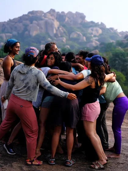 And that's a wrap! The feeling of a group hug after a day of pushing limits and supporting each other is unbeatable. This is the community and connection that's at the heart of every CLAW event.