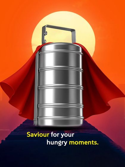 Some heroes fight crime, others fight hunger. Our tiffin is your daily saviour, arriving just when you need it.