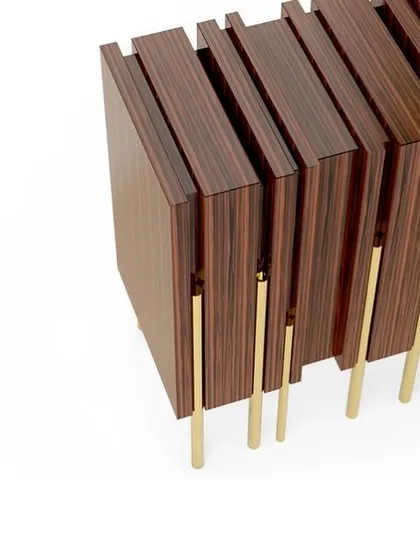 A duplicate image of the "Glory" sideboard's corner detail.
